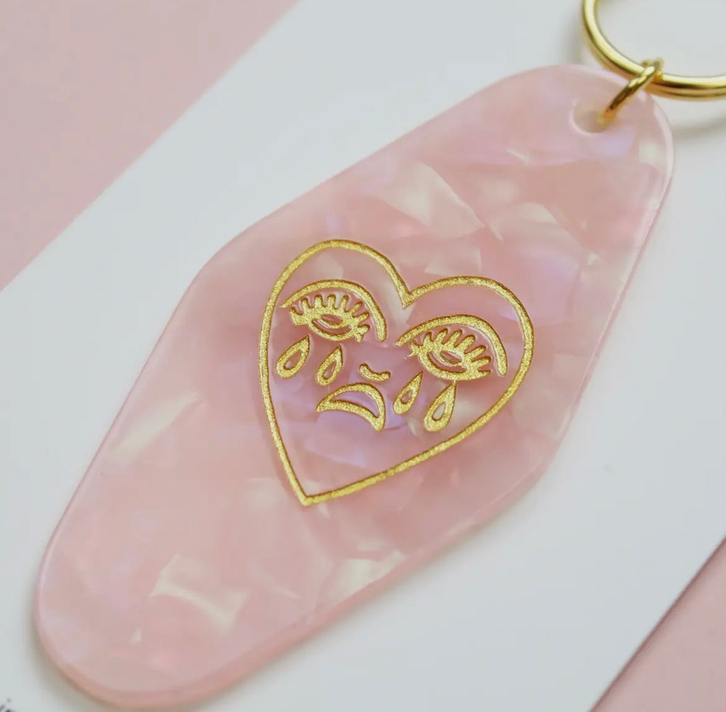 Pink Motel Keyring