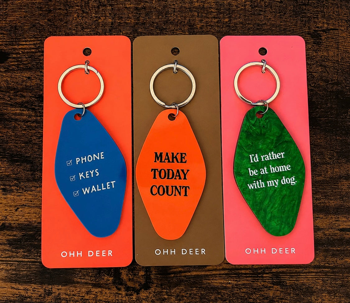 Motel keyring