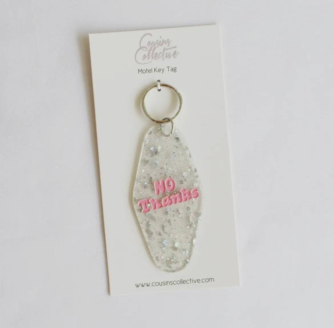 No Thanks Motel Keyring