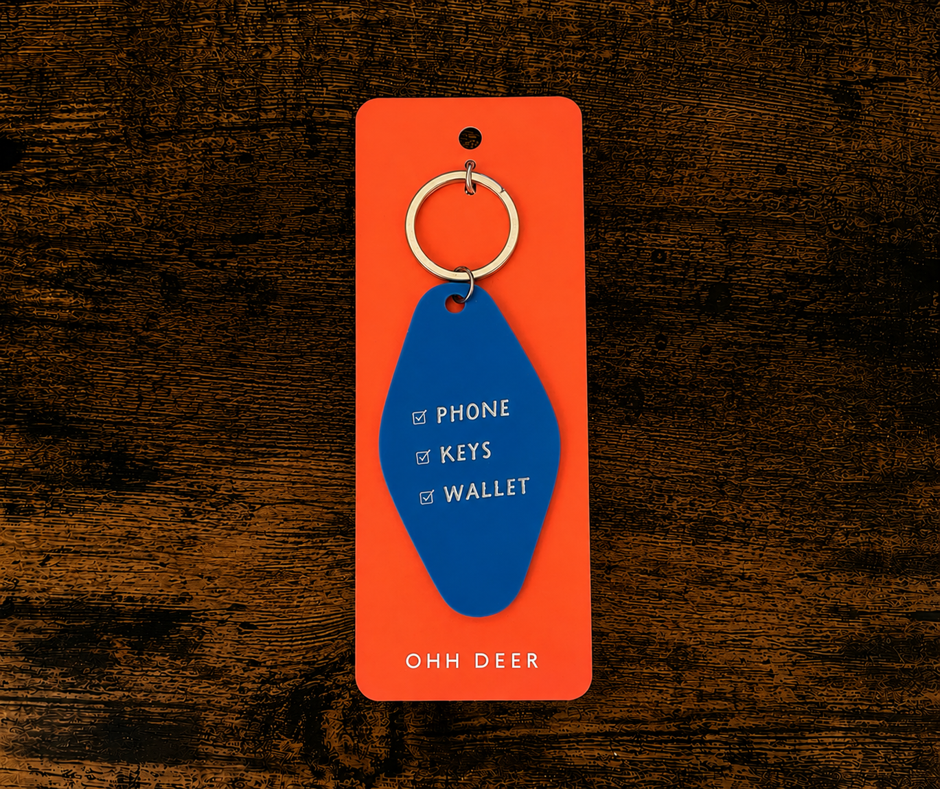 Motel keyring