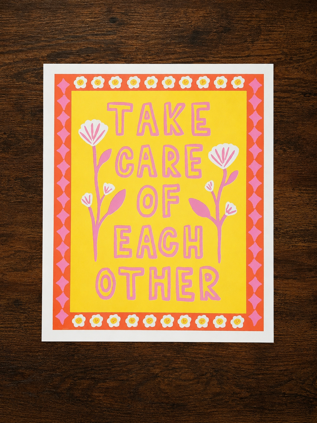 Yellow print